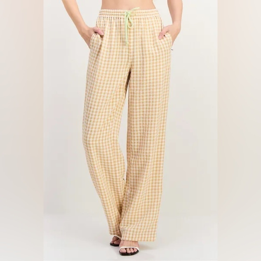 Scotch and Soda Checkered Mid Rise Trousers